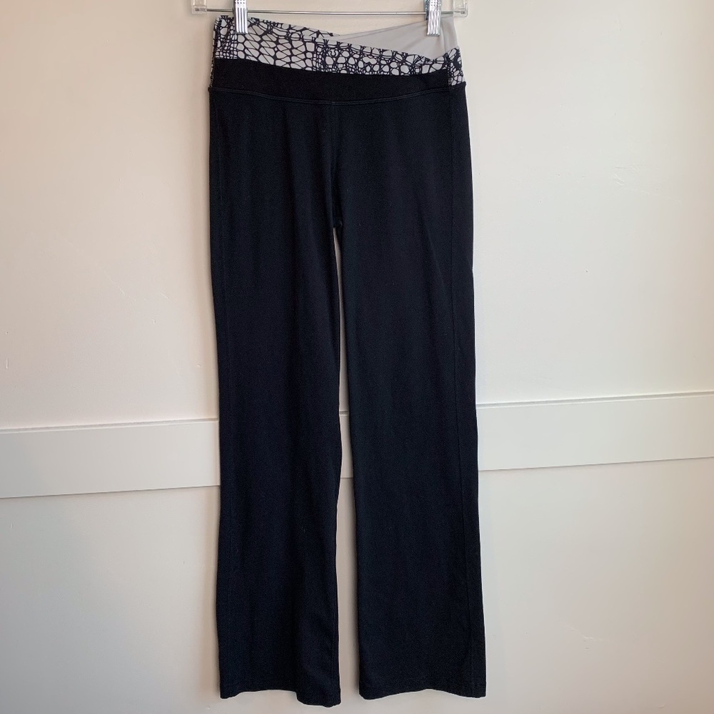Lululemon Black & White Webbed Astro Pants